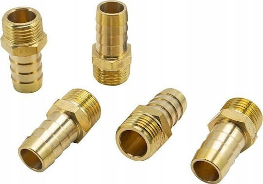 Forsage Air Tool Connection External Thread 1/2" Fishbone 16mm Set 5 Pieces