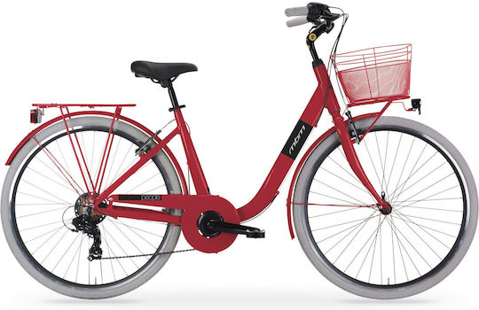 MBM Bicicletă De Oraș People 28" 2025 Roșie Cu 7 Nivele De Viteză