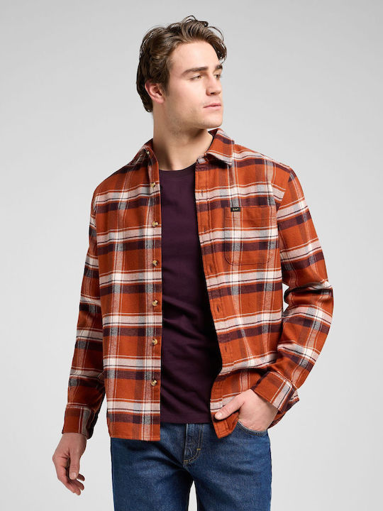Lee Long Sleeve Flannel Overshirt in Regular Fi...