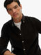 'classic Long-sleeved Corduroy Shirt Black