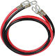 70 Mm² Power Cable Set Connection Between Battery Inverter 1 M Red 1 M Black Ø8 Connectors