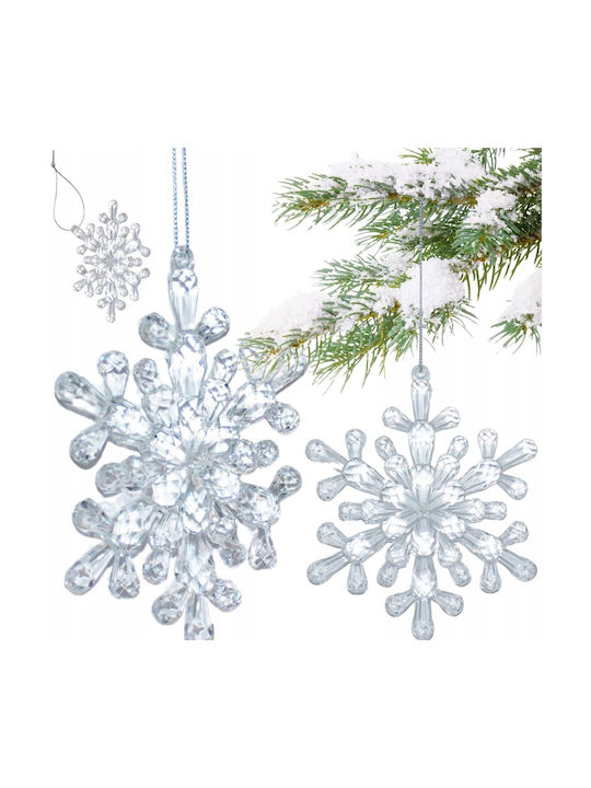 Hanging Snowflake Decoration 12x12 Cm Pattern 4