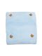 Kamtex Baby Κουβέρτα Αγκαλιάς & Λίκνου Fleece Γαλάζια 88x98εκ.
