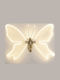 Illuminated Christmas Figure Butterfly White Height 80cm Hanging Motion