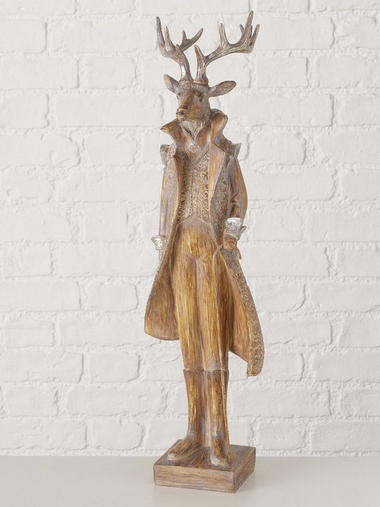 Msa Deer Figure Jenno Brown 21x17.5x62cm Polyresin