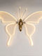 Illuminated Christmas Figure Butterfly White Height 100cm Hanging Motion