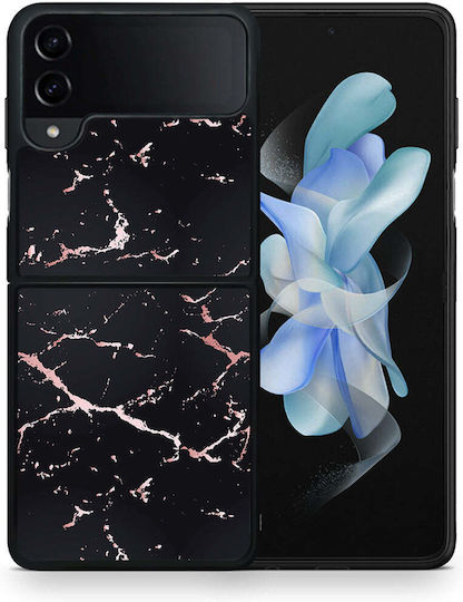 Мраморен Черен Розово Златист Samsung Galaxy Z Flip4 Калъф