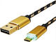 Roline USB 2.0 Cable USB-A male - micro USB-B male Κίτρινο 1m 11.02.8319