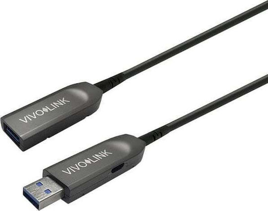 Καλώδιο Usb Vivolink Usb-a Usb-a 50 M Μαύρο Prousb3aaf50