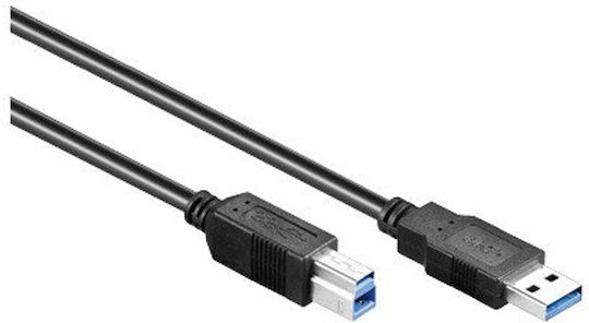 Alcasa 2710-s05 USB Cable USB 3.2 Gen 1 3.1 Gen 1 5 m USB A USB B Black