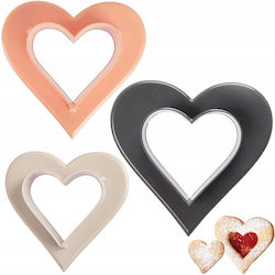 Double-sided Heart Cookie Cutters 3 Pcs