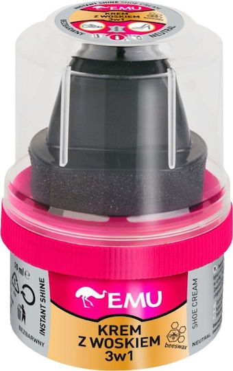Vaco Emu Κρέμα Παπουτσιών Κερί 3σε1 Άχρωμο 50ml