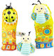 Bali Bazoo Baby Rasseln Socken Handgelenk Rassel Green Beetle Bee
