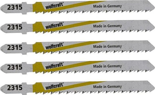5 Ламели За Пила Wolfcraft Дръжка T Точен Рязане