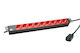 Bachmann Power Strip 19"" 1U 9x Sockets Black