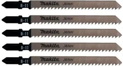 Makita Jig Saw Blade 75mm B11 Wood 5 Pieces