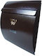 Outdoor Mailbox Metallic in Brown Color