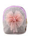Children's Woven Backpack Bow Bunny Purple 21cm 2l