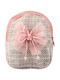 Children's Woven Backpack Bow Bunny Pink 21cm 2l