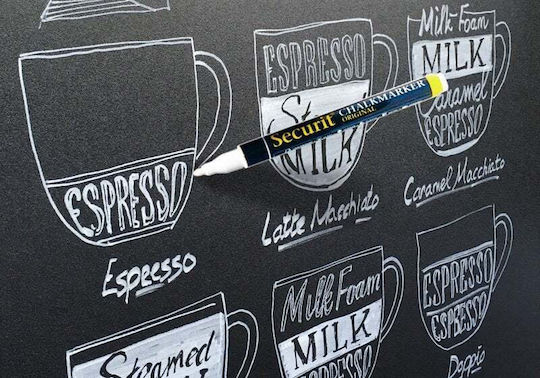 Marker Creion Lichid Securit Alb 1-2mm 7 Bucăți/Pachet 7 Bucăți
