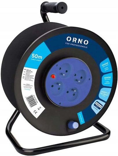Orno 4 Plätze mit Kabel 50m Durchmesser 3 x 1.5mm²
