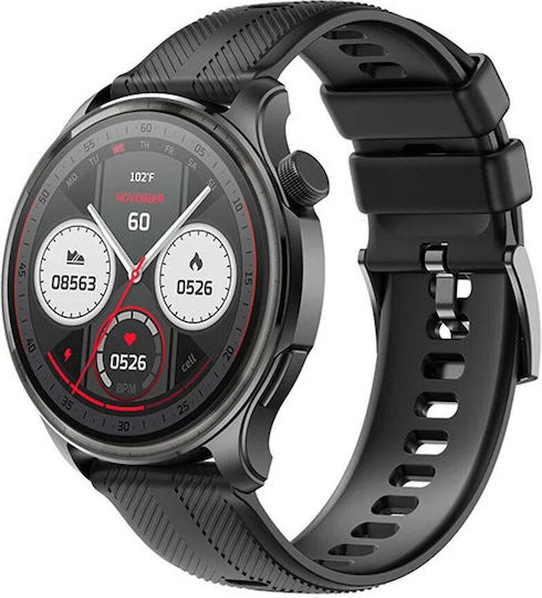 SM7 Smartwatch with Heart Rate Monitor (Shadow Black)