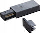 DPM End Connectors Beleuchtungszubehör Oberflächenmontierter Schienensystem Schwarz X-line