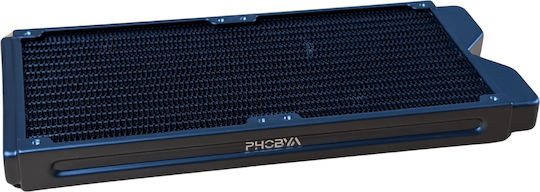 Phobya R27-s280 Радиатор 280 мм Радиатор 18 Fpi Медни Перки 2x G1/4-инчови Порта Черен
