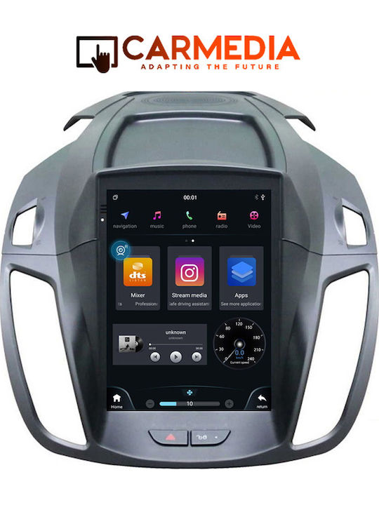 Carmedia Car Audio System for Ford Kuga / C-Max 2011 (Bluetooth/USB/WiFi/GPS/Apple-Carplay/Android-Auto) with Touch Screen 9.7"