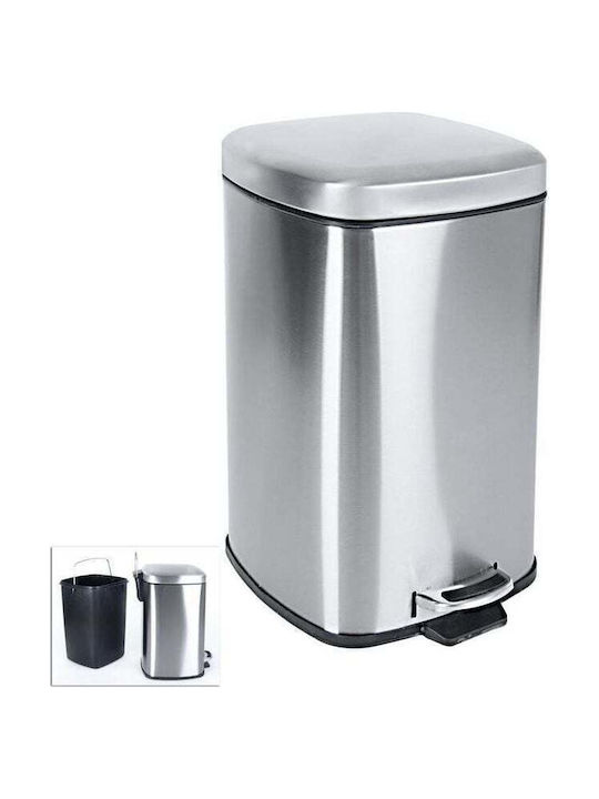 Orion Waste Bin Waste made of Stainless Steel with Pedal Gray 12lt 1pcs
