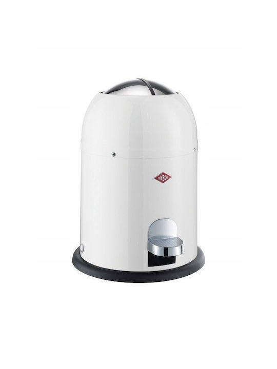 Wesco Κάδος Απορριμμάτων Πλαστικός Λευκός 6lt