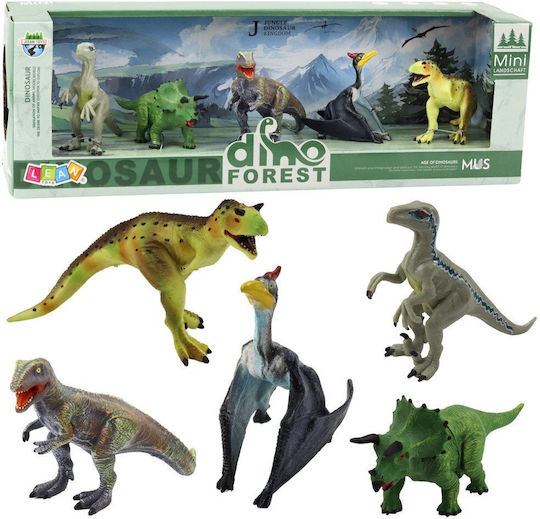 Set 5 Realistische Dinosaurier Figuren Wald
