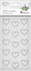 Self-adhesive Pearls White Hearts 15pcs Edukamp
