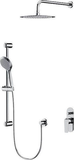 Cersanit Built-in Faucet Mixer for Shower Silver