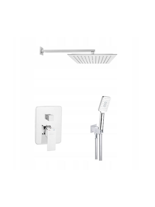 Invena Built-in Faucet Mixer for Shower Silver 5907798709991