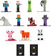 Figurină Metalică Jada Minecraft 4cm 13 Bucăți 36005 24