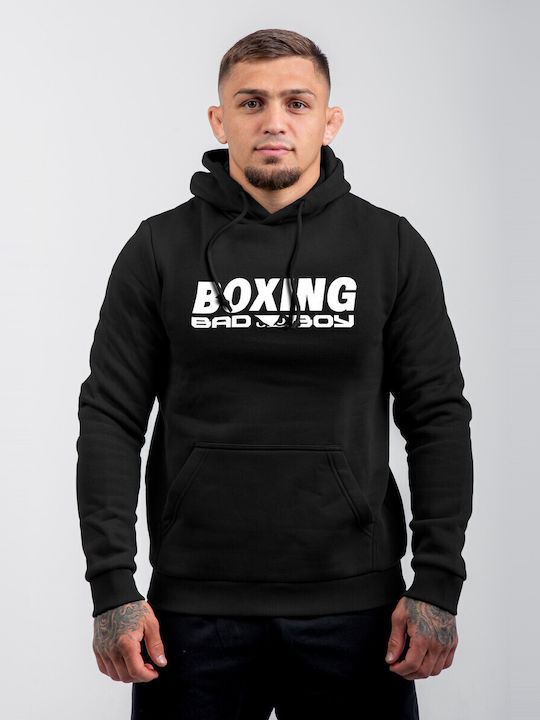 Sweatshirt with Hood Black/white