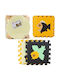Lean Toys Interaktives Kinder-Bodenpuzzle mit Tieren 16 Teile