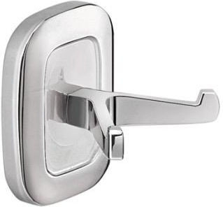 Gedy Double Bathroom Hook with Screws 6.8x7cm Silver