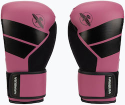 Hayabusa Boxhandschuhe aus Synthetikleder für Kampf Rosa