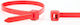 Cable Ties Plastic in Red Colour (100 pcs)