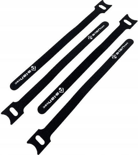 Velcro Cable Ties Eyelet Length 200mm Width 12mm Black Alantec