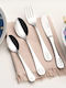 Leonardo Cutlery Set Silver 4pcs