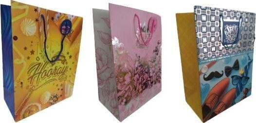 Christmas Decoration Mfp Paper Matte Decorative Bag 30x40x17cm Mix Fresh