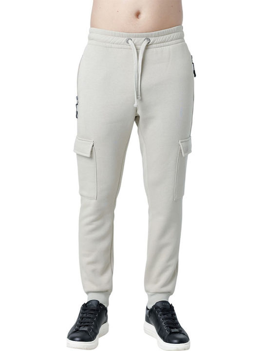 Paco & Co Cargo Sweatpants with Elastic Beige