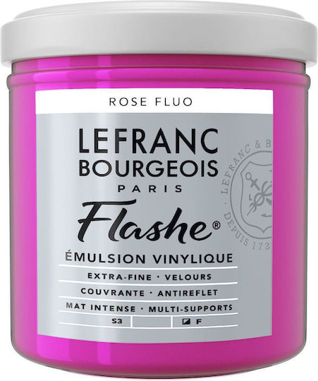Lefranc & Bourgeois 125ml Flashe Acrylic 408 Series 3 Fluorescent Pink