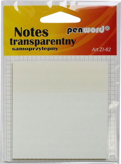 Διαφανείς Αυτοκόλλητες Σημειώσεις Stickn 75x75mm 50k