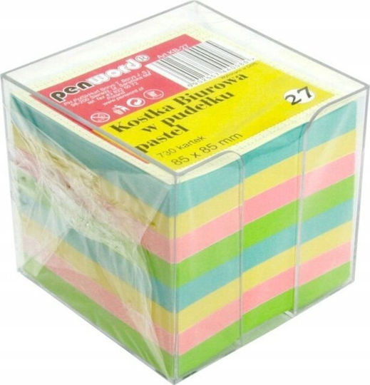 Κύβος Γραφείου Polsirhurt 730 Φύλλα Κουτί 85x85x70mm Παστέλ Χρώματα Kb-27