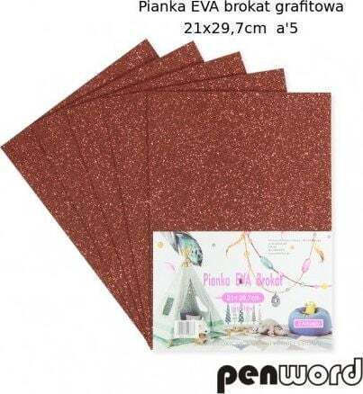 Αφρώδες Eva Γκλίτερ Γραφίτη 21x29 7 A5 Penword