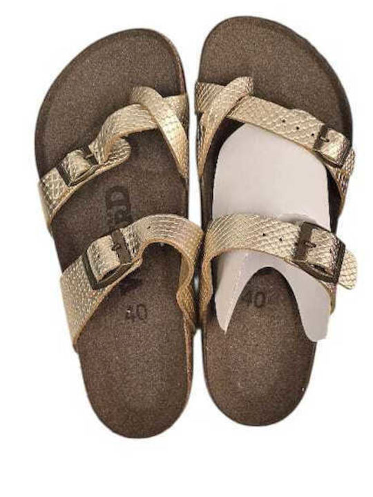 Wizard Leather Anatomic Gold Sandals